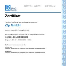 ISO 9001 and ISO 14001 certificate